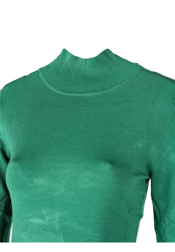 Silvian Heach Sweter | PGA22056LU | Kobieta | Zielony. Typ kołnierza: golf. Kolor: zielony. Materiał: nylon, wiskoza. Wzór: aplikacja