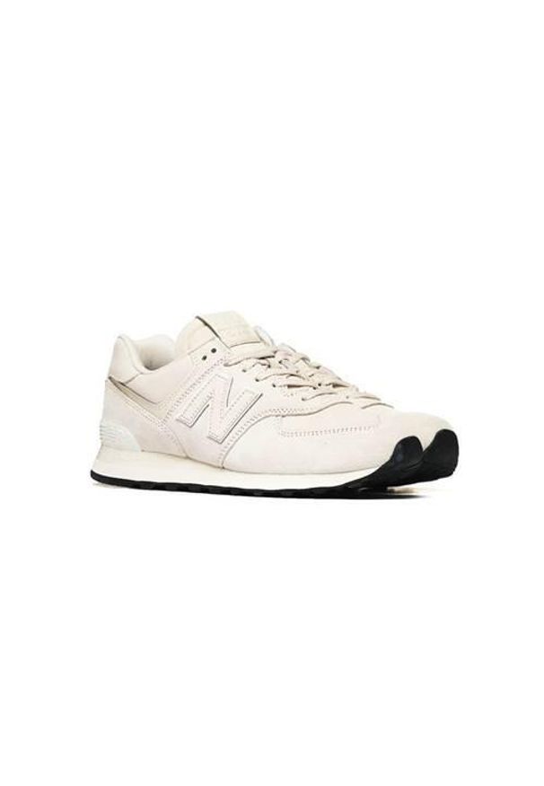 Buty do chodzenia męskie New Balance U574BSB. Zapięcie: sznurówki. Kolor: beżowy. Materiał: guma, skóra, syntetyk, materiał, tkanina, zamsz. Szerokość cholewki: normalna. Model: New Balance 574. Sport: turystyka piesza
