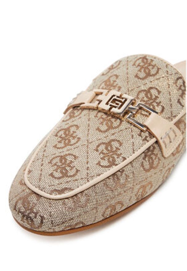 Guess Klapki FLJBO2 LEL06 Beżowy. Kolor: beżowy. Materiał: poliester, materiał