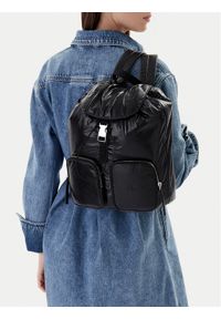 Calvin Klein Plecak Pocket Nylon Flap Backpack LV04F3406G Czarny. Kolor: czarny. Materiał: skóra #1