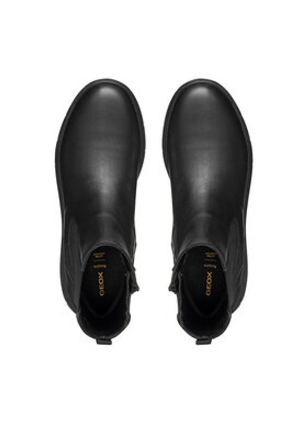 Geox Botki D Spherica 4X4 B Abx D5626A 00085 C9999 Czarny. Kolor: czarny. Materiał: skóra