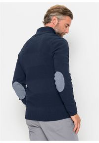 Sweter rozpinany z bawełny z recyklingu bonprix ciemnoniebieski. Kolor: niebieski. Materiał: bawełna. Długość rękawa: długi rękaw. Długość: długie #3