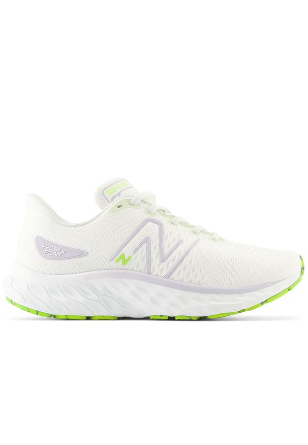 Buty New Balance Fresh Foam Evoz v3 WEVOZCS3 - białe. Okazja: na co dzień. Kolor: biały. Materiał: materiał, syntetyk, guma. Szerokość cholewki: normalna. Sport: fitness, bieganie