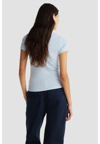 Tommy Jeans - TOMMY JEANS Błękitny t-shirt damski, Rozmiar M. Kolor: niebieski #2