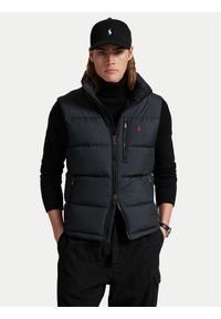 Polo Ralph Lauren Kamizelka 710968283001 Czarny Regular Fit. Typ kołnierza: polo. Kolor: czarny. Materiał: syntetyk