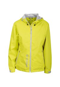 PRO-X ELEMENTS - Damska kurtka wodoodporna Pro-X Elements Flash. Kolor: żółty, wielokolorowy, zielony. Sport: turystyka piesza #1