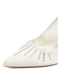 DeeZee Szpilki CEO-CD24-205 Biały. Kolor: biały. Materiał: materiał. Obcas: na szpilce #5