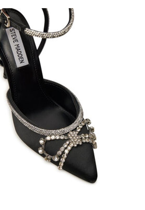 Steve Madden Sandały Vibrantly SM11002575 Czarny. Kolor: czarny. Materiał: materiał