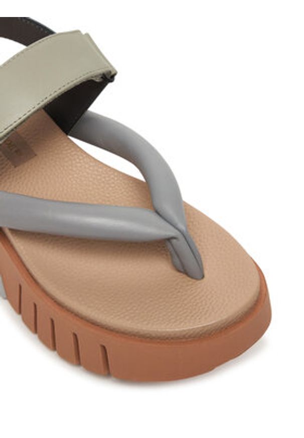 United Nude Sandały Delta Tong 10712972188 Szary. Kolor: szary. Materiał: skóra