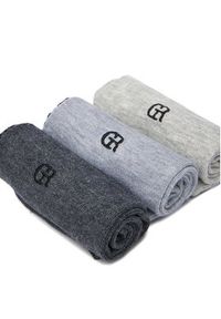 Gino Rossi Zestaw 3 par wysokich skarpet męskich CEO_AS_GR_01_W_AW25 (3-pack). Szary. Kolor: szary. Materiał: materiał, bawełna #3