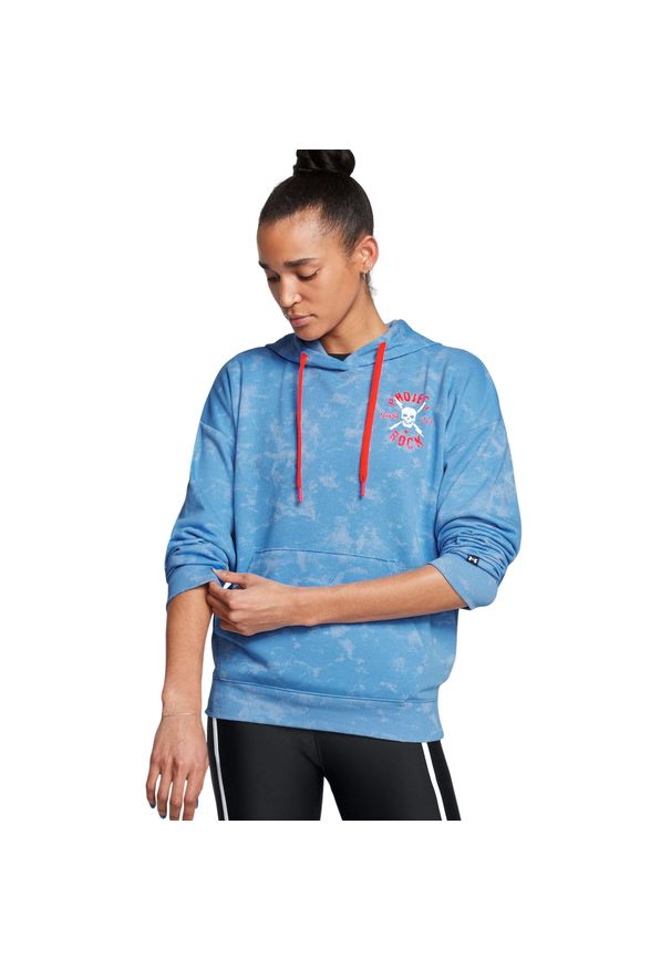 Bluza treningowa damska Under Armour Project Rock Underground Terry HD. Kolor: niebieski