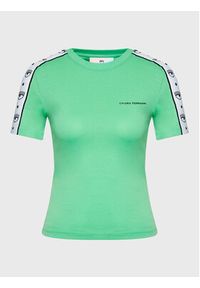 Chiara Ferragni T-Shirt 73CBHT13 Zielony Slim Fit. Kolor: zielony. Materiał: bawełna #4