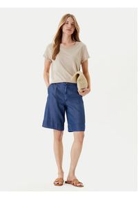 United Colors of Benetton - United Colors Of Benetton T-Shirt 3BVXD109F Beżowy Regular Fit. Kolor: beżowy. Materiał: bawełna #5