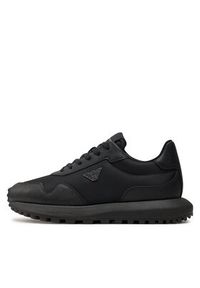 Emporio Armani Sneakersy X4X630 XN877 K001 Czarny. Kolor: czarny. Materiał: skóra