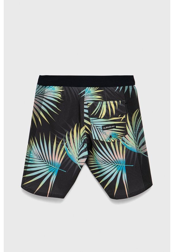 Quiksilver szorty kąpielowe dziecięce kolor szary. Kolor: szary. Materiał: materiał