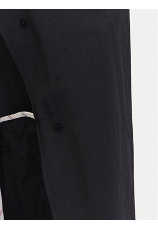 TOMMY HILFIGER - Tommy Hilfiger Trencz WW0WW45632 Czarny Oversize. Kolor: czarny. Materiał: syntetyk