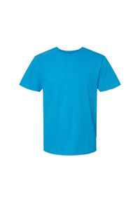GILDAN - Koszulka Unisex Dla Dorosłych Softstyle Midweight. Kolor: niebieski. Materiał: bawełna. Sport: turystyka piesza