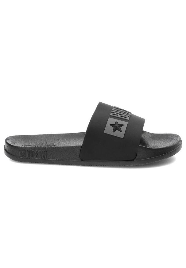 Big-Star - Czarne Klapki Big Star Damskie Buty Profilowane. Okazja: na co dzień, na plażę, na spacer. Kolor: czarny. Sezon: lato. Styl: casual, sportowy, klasyczny