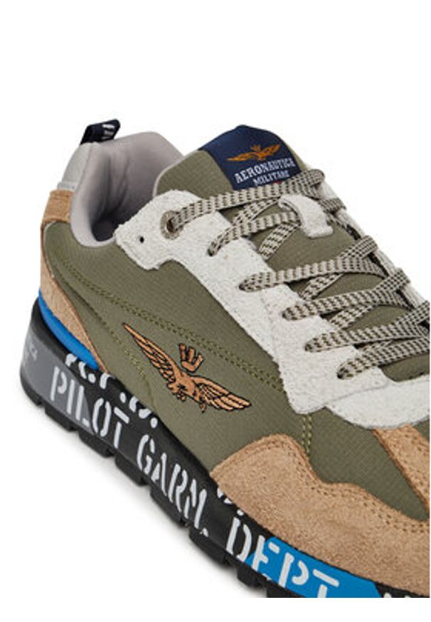 Aeronautica Militare Sneakersy 251SC276CT3546 Zielony. Kolor: zielony. Materiał: materiał