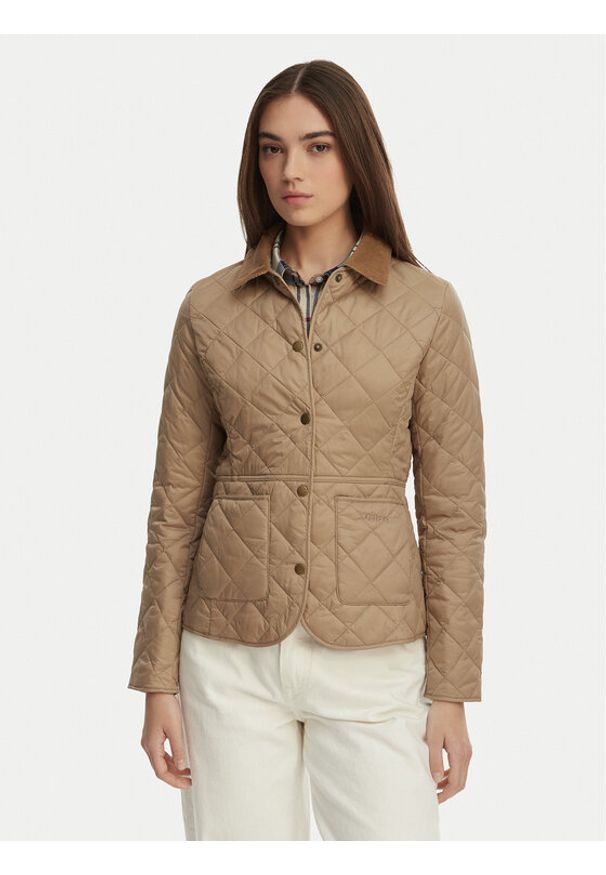 Barbour Kurtka przejściowa Deveron LQU1012BE34 Beżowy Regular Fit. Kolor: beżowy. Materiał: syntetyk