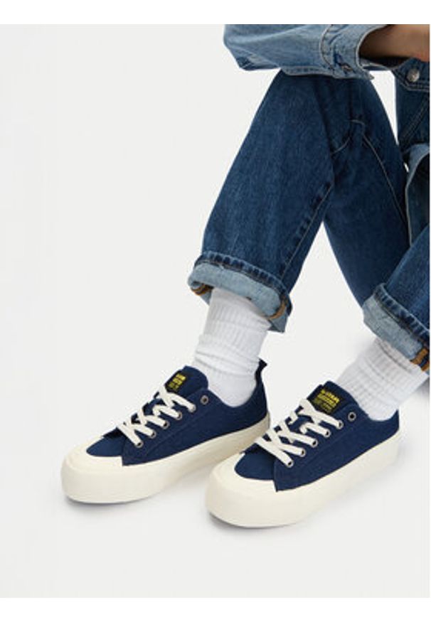 G-Star RAW - G-Star Raw Trampki CEO-GST01 Granatowy. Kolor: niebieski. Materiał: materiał