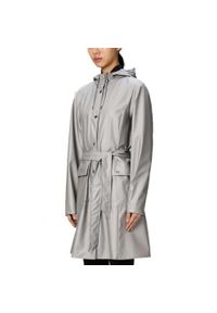 Rains - Kurtka RAINS CURVE LONG JACKET W3 Szary. Kolor: szary. Materiał: tkanina, syntetyk #1