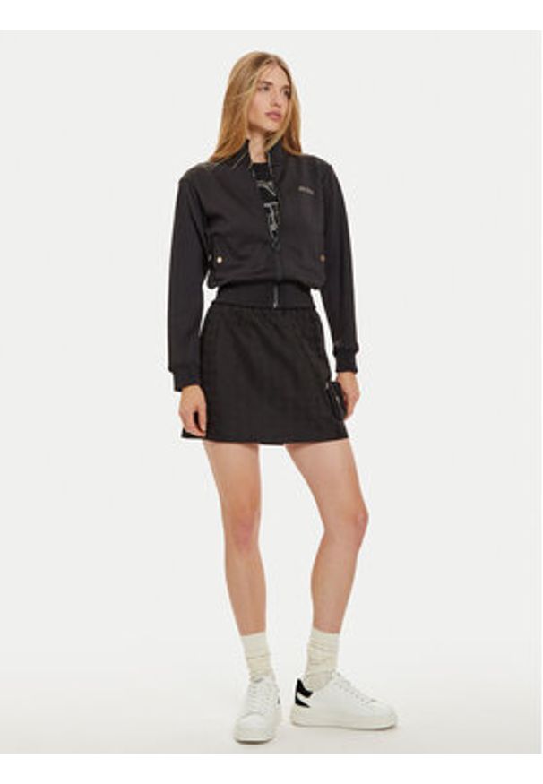 Guess Spódnica mini V4BD00 WGLW2 Czarny Regular Fit. Kolor: czarny. Materiał: syntetyk