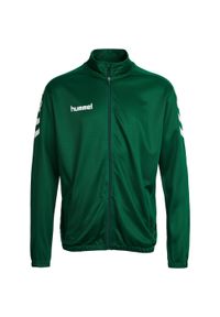 Bluza piłkarska dla dzieci Hummel Core Kids Poly Jacket. Kolor: wielokolorowy, zielony, biały. Sport: piłka nożna
