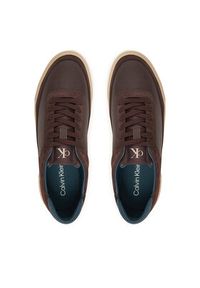 Calvin Klein Sneakersy Basket Cupsole Laceup Lth-Nu YM0YM01354 Brązowy. Kolor: brązowy. Materiał: zamsz, skóra #4