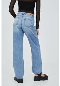 only - Only jeansy damskie high waist. Stan: podwyższony. Kolor: niebieski #4