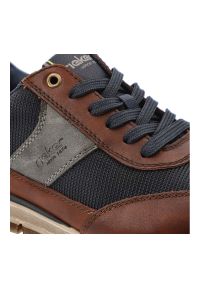 Brązowe Sneakersy Rieker Eleganckie Obuwie Męskie. Okazja: na co dzień. Kolor: brązowy. Materiał: jeans, skóra ekologiczna, materiał. Szerokość cholewki: normalna #6