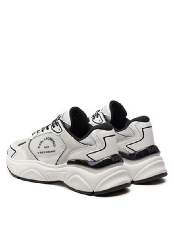 Karl Lagerfeld - KARL LAGERFELD Sneakersy KL65638 Biały. Kolor: biały. Materiał: materiał