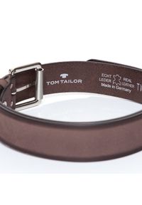 Tom Tailor - TOM TAILOR PASEK SKÓRZANY SOPO-TT376 441 40mm Ledergürtel RO2689. Materiał: skóra. Styl: klasyczny #6