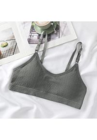 Intica - Braletka miękka z delikatnymi ramiączkami Robinia. Kolor: zielony. Materiał: tkanina, materiał