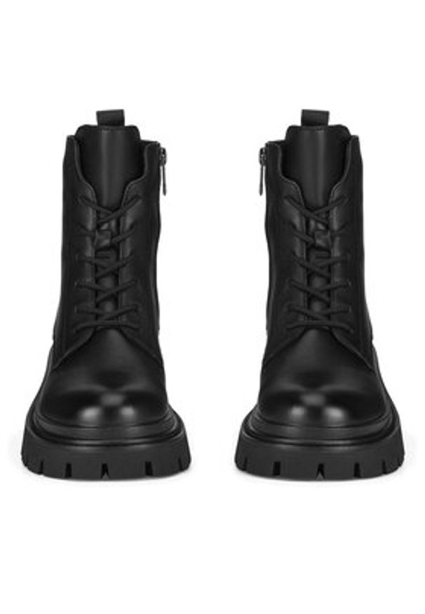 Badura Trzewiki C-WFA3113-1Z Czarny. Kolor: czarny. Materiał: skóra