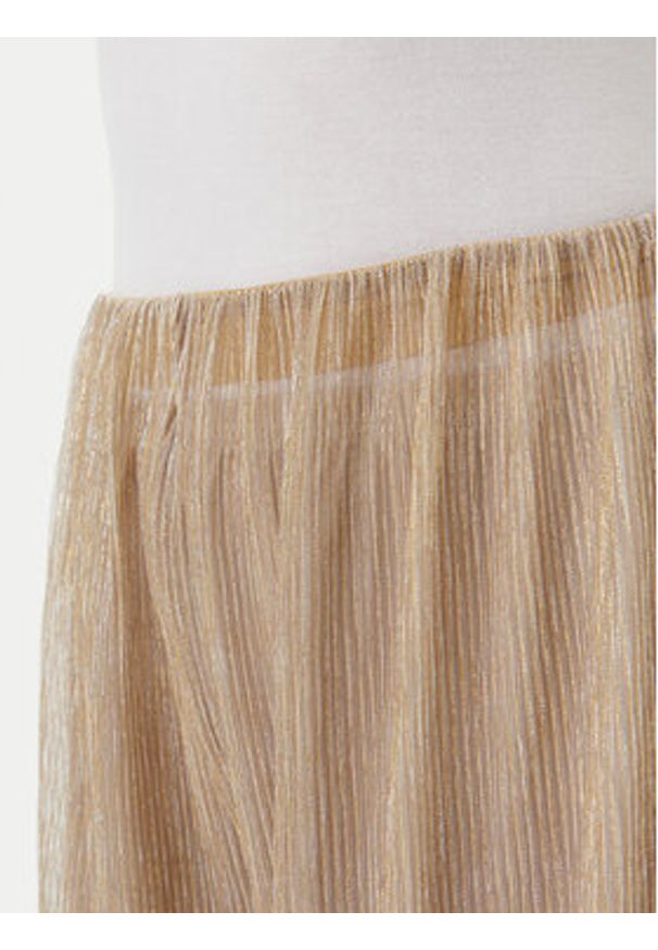 MAX&Co. Spodnie materiałowe Raiment 2516781033200 Złoty Wide Leg. Kolor: złoty. Materiał: syntetyk