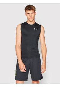 Under Armour Koszulka techniczna HeatGear® 1361522 Czarny Slim Fit. Kolor: czarny. Materiał: syntetyk