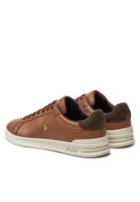 Polo Ralph Lauren Sneakersy Hrt Ct II 809892556001 Brązowy. Kolor: brązowy. Materiał: skóra