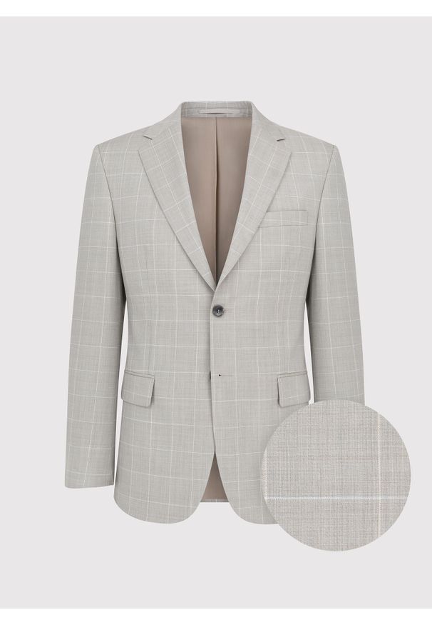 Pako Lorente - PAKO LORENTE - Wełniany garnitur męski w kratkę. Materiał: wełna. Wzór: kratka