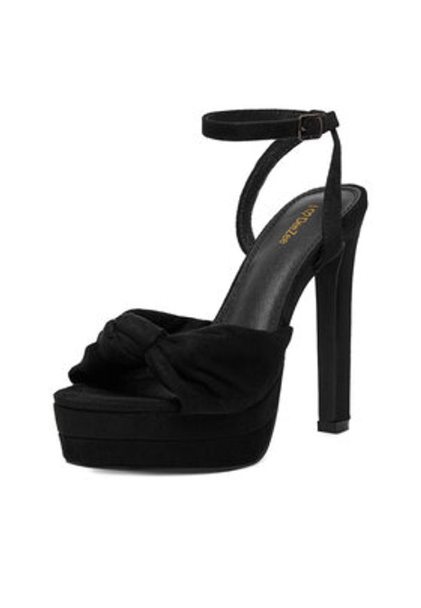 DeeZee Sandały MAYA BLACK SU Czarny. Kolor: czarny. Materiał: materiał