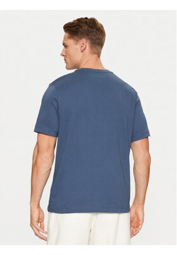 TOMMY HILFIGER - Tommy Hilfiger T-Shirt Script Logo Tee MW0MW33691 Niebieski Regular Fit. Kolor: niebieski. Materiał: bawełna