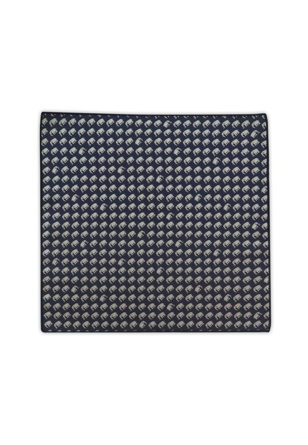 Modini - Granatowa poszetka w słonie E326. Kolor: niebieski