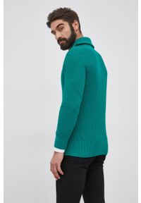 Drykorn Sweter z domieszką wełny Manuelo męski kolor zielony z golfem. Okazja: na co dzień. Typ kołnierza: golf. Kolor: zielony. Materiał: wełna. Długość: krótkie. Styl: casual #2