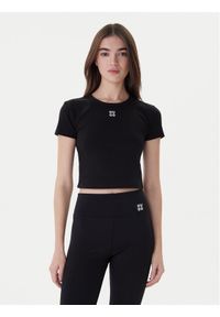 Hugo T-Shirt Delanor 50512000 Czarny Slim Fit. Kolor: czarny. Materiał: bawełna #1