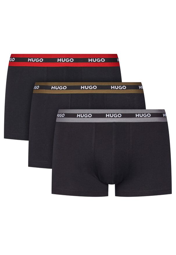 Hugo - HUGO Komplet 3 par bokserek 50492375 Czarny. Kolor: czarny. Materiał: bawełna