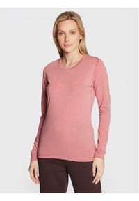 Salewa Koszulka techniczna Solidlogo Dry 27341 Różowy Regular Fit. Kolor: różowy. Materiał: syntetyk #1