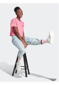 Adidas - adidas T-Shirt IJ8742 Różowy Loose Fit. Kolor: różowy. Materiał: bawełna #5