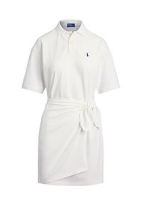 Polo Ralph Lauren Sukienka codzienna 211A88516002 Biały Straight Fit. Okazja: na co dzień. Typ kołnierza: polo. Kolor: biały. Materiał: bawełna. Typ sukienki: proste. Styl: casual #5