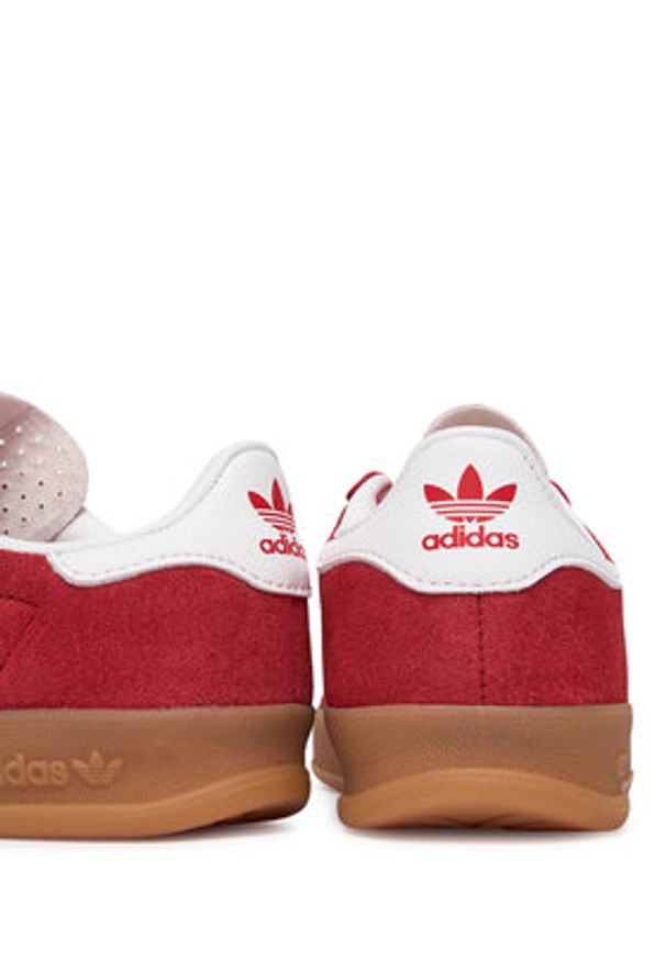 Adidas - adidas Sneakersy Gazelle Indoor IH9136 Czerwony. Kolor: czerwony. Materiał: zamsz, skóra. Model: Adidas Gazelle