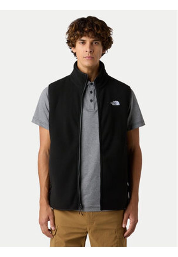 The North Face Kamizelka Glacier NF0A8DQN Czarny Regular Fit. Kolor: czarny. Materiał: syntetyk